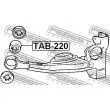 FEBEST TAB-220 - Suspension, crémaillière de direction