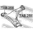 FEBEST TAB-258 - Silent bloc de suspension (train avant)