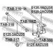 FEBEST TAB-316 - Silent bloc de suspension (train arrière)