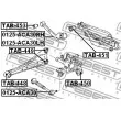 FEBEST TAB-450 - Douille de palier, bras transversal