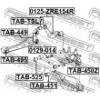 FEBEST TAB-495 - Silent bloc de suspension (train arrière)
