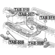 FEBEST TAB-507 - Suspension, corps de l'essieu