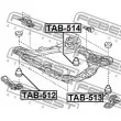 FEBEST TAB-512 - Suspension, corps de l'essieu