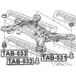 FEBEST TAB-533 - Suspension, corps de l'essieu