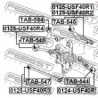 FEBEST TAB-544 - Silent bloc de suspension (train arrière)
