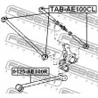 FEBEST TAB-AE100CL - Silent bloc de suspension (train arrière)