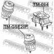 FEBEST TM-GSE20F - Support moteur