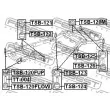 FEBEST TSB-121 - Suspension, corps de l'essieu