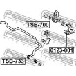 FEBEST TSB-733 - Suspension, stabilisateur