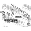 FEBEST TSB-762 - Suspension, stabilisateur