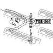 FEBEST TSB-809 - Suspension, jambe d'essieu
