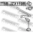 FEBEST TSB-JZX110R - Suspension, stabilisateur