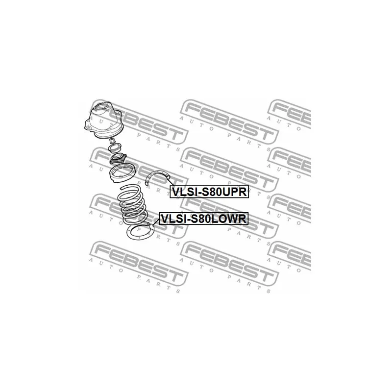 Patin de ressort FEBEST VLSI-S80LOWR - Visuel 2