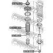 FEBEST VWD-001 - Butée élastique, suspension