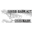 FEBEST VWSB-BA5R-KIT - Coussinet de palier, stabilisateur