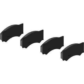 Jeu de 4 plaquettes de frein avant WABCO OEM 93161358