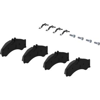 Jeu de 4 plaquettes de frein avant WABCO OEM A0024204120