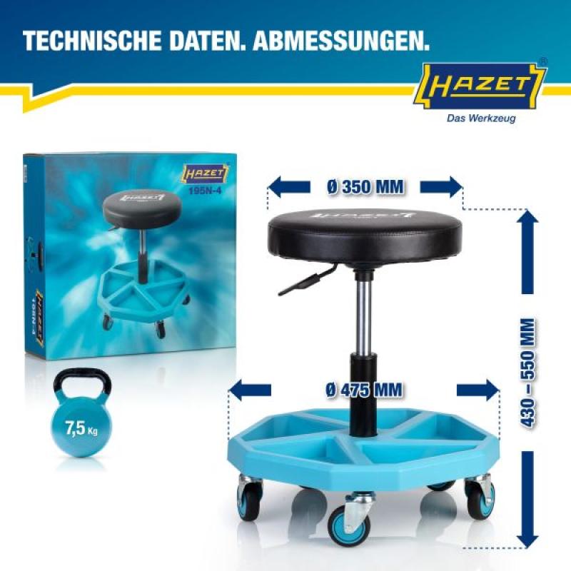 Tabouret d'atelier HAZET 195N-4 - Visuel 1