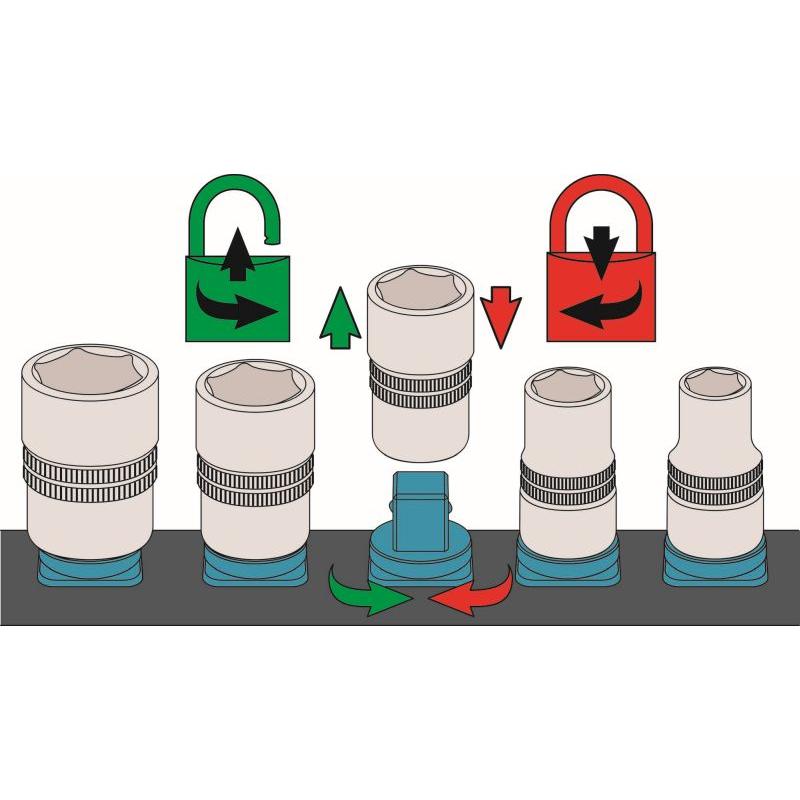 Support pour douilles HAZET 900SLG-SR/5 - Visuel 2