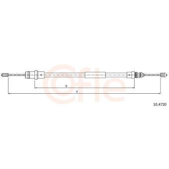 Tirette à câble, frein de stationnement COFLE OEM 1484375080
