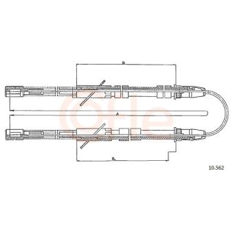 Tirette à câble, frein de stationnement COFLE [10.562]