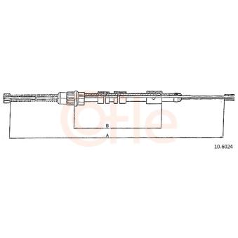 Tirette à câble, frein de stationnement COFLE OEM 474598