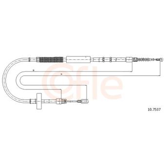 Tirette à câble, frein de stationnement COFLE 10.7537 pour BMW X3 3.0 - 218cv