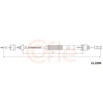 Tirette à câble, commande d'embrayage COFLE OEM 2150R1 Tirette à câble, commande d'embrayage COFLE OEM 2150R1