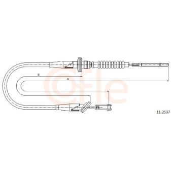 Tirette à câble, commande d'embrayage COFLE [11.2537]