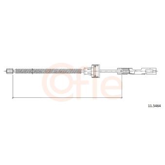 Tirette à câble, frein de stationnement COFLE 11.5464 pour OPEL AGILA 1.3 - 86cv