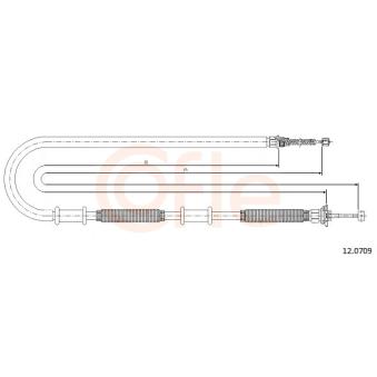 Tirette à câble, frein de stationnement COFLE OEM 46835328