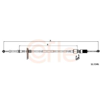 Tirette à câble, boîte de vitesse manuelle COFLE OEM 46540972