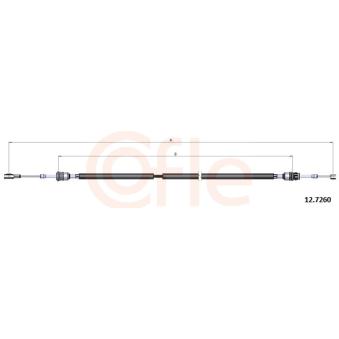 Tirette à câble, boîte de vitesse manuelle COFLE [12.7260]