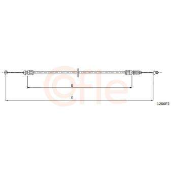 Tirette de capot moteur COFLE 1286P2