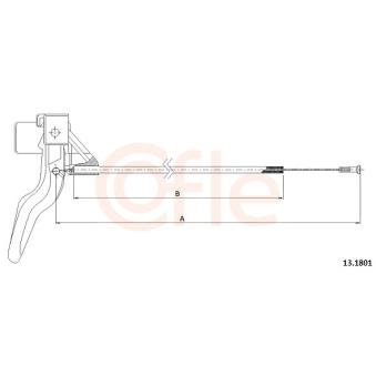 Tirette de capot moteur COFLE 13.1801