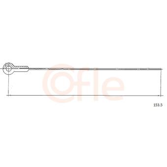 Câble d'accélération COFLE 153.5 pour IVECO DAILY 600 - 23cv Câble d'accélération COFLE 153.5 pour IVECO DAILY 600 - 23cv