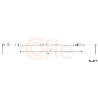 Câble d'accélération COFLE [16.7002]