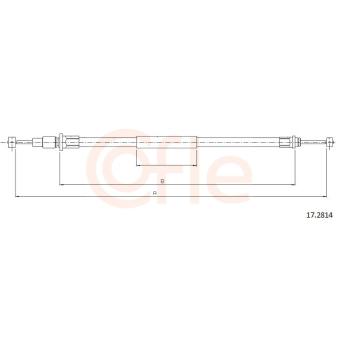 Tirette à câble, frein de stationnement COFLE [17.2814]