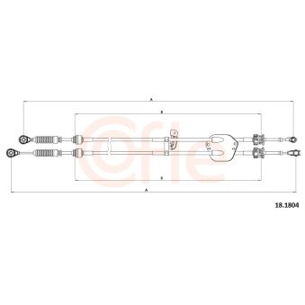 Tirette à câble, boîte de vitesse manuelle COFLE OEM 338200D010