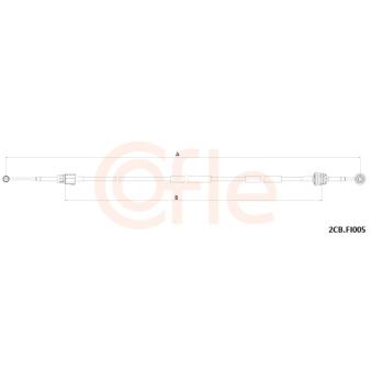 Tirette à câble, boîte de vitesse manuelle COFLE [2CB.FI005]