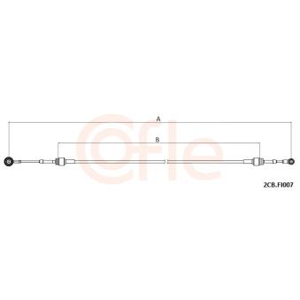 Tirette à câble, boîte de vitesse manuelle COFLE [2CB.FI007]
