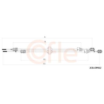 Tirette à câble, boîte de vitesse manuelle COFLE [2CB.OP012]