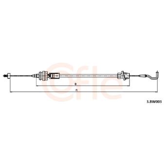 Câble d'accélération COFLE [3.BW003]