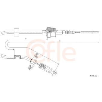 Tirette à câble, commande d'embrayage COFLE [632.10]