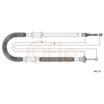 Tirette à câble, frein de stationnement COFLE OEM 46745155