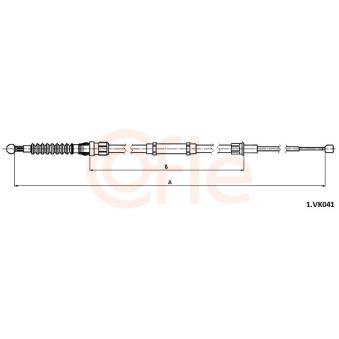 Tirette à câble, frein de stationnement COFLE 92.1.VK041 pour VOLKSWAGEN T-CROSS 1.5 TSI - 150cv Tirette à câble, frein de stationnement COFLE 92.1.VK041 pour VOLKSWAGEN T-CROSS 1.5 TSI - 150cv