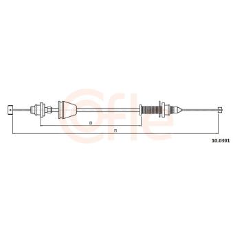 Câble d'accélération COFLE [92.10.0391]