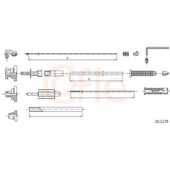 Câble d'accélération COFLE 92.10.1179