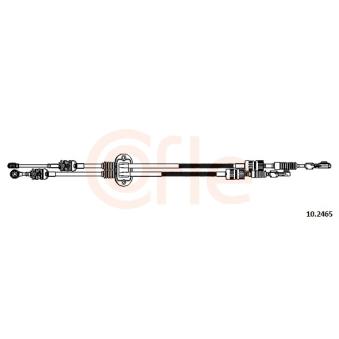 Tirette à câble, boîte de vitesse manuelle COFLE 92.10.2465 pour AUDI TT 1.8 16V - 115cv