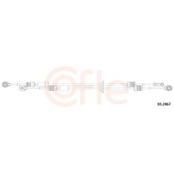 Tirette à câble, boîte de vitesse manuelle COFLE [92.10.2467]